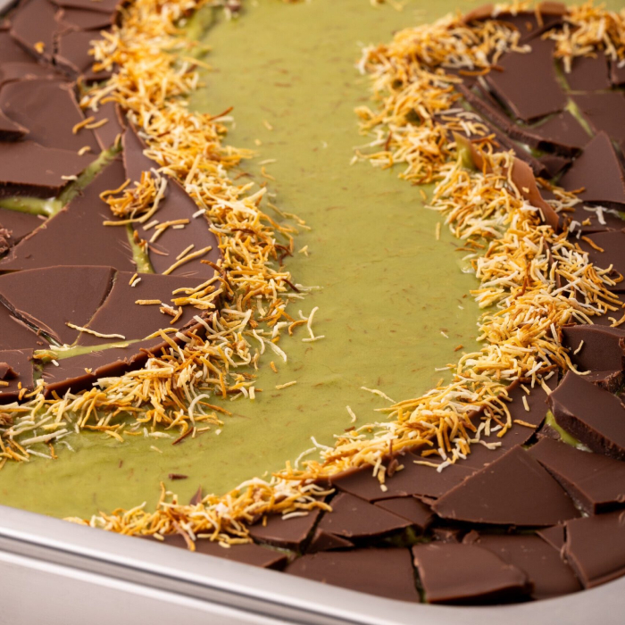 Marbrage CHOCOLAT KADAYIF PISTACHE (Choco Kadayif Pistacchio) Dubai LEAGEL 5 Kg - GMARKADAPIST – Image 3